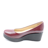 CHAUSSURES COMPENSÉES EN CUIR EFFET CROCO