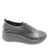 BASKETS SLIP-ON À BANDE ÉLASTIQUE EN CUIR