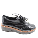 DERBIES EN CUIR VERNIS STYLE BROGUE