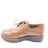 DERBIES EN CUIR STYLE BROGUE