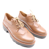 DERBIES EN CUIR STYLE BROGUE