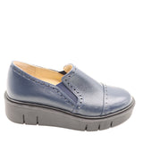 MOCASSIN STYLE BROGUE À SEMELLE CRANTÉE