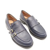 MOCASSIN EN CUIR À DOUBLE BOUCLE